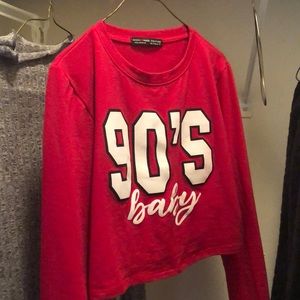 Small 90s baby crop top shirt